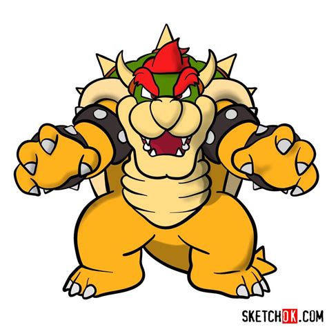 dibujos de bowser|how to draw mario art for kids hub.